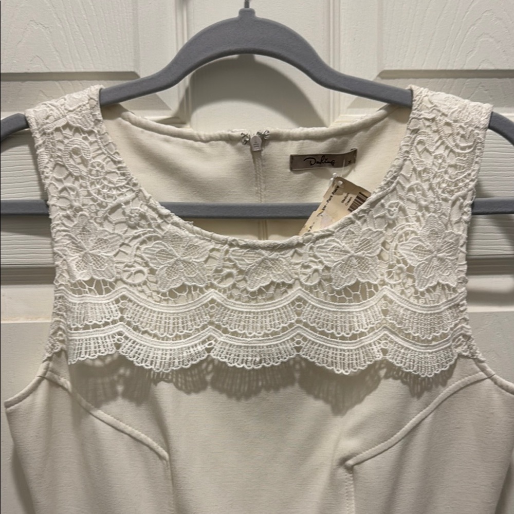 Darling White Ruffled Midi‎ Sundress - Picture 3 of 11